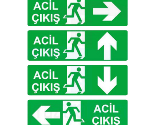 Acil Çıkış İşareti Trafik Levhası PT-109-A, trafik işaret levhaları, trafik levhaları, trafik levha modelleri, trafik levha fiyatları, trafik levha imalatı, trafik işareti imalatı,